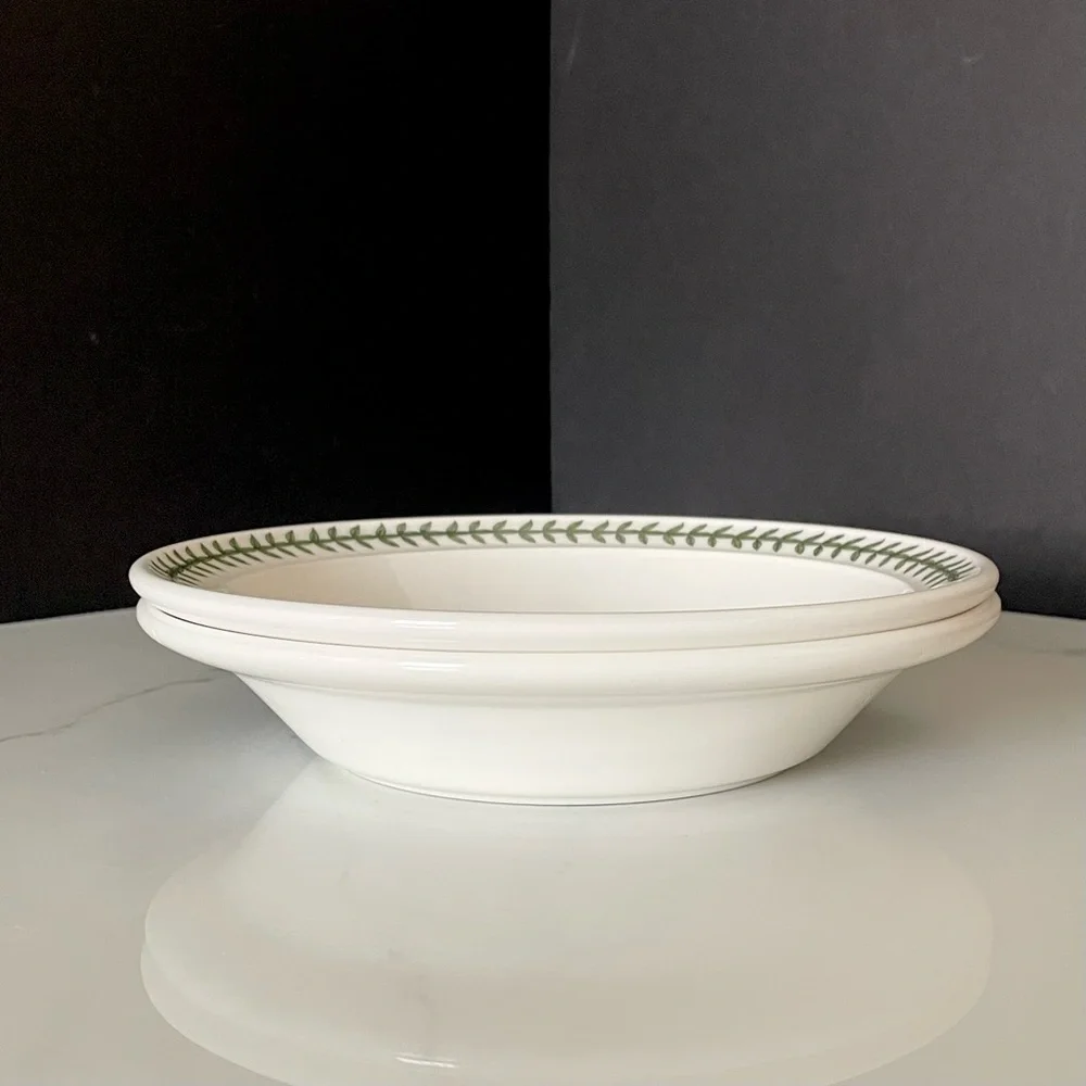 SET of 2 Mistletoe Pasta or Soup Bowls by Portmeirion